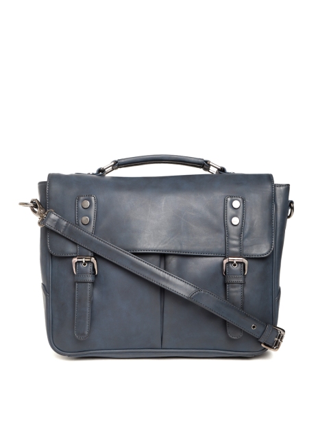 

Gauge Machine Unisex Navy Laptop Bag with Detachable Sling Strap, Navy blue