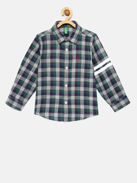 

United Colors of Benetton Boys Multicoloured Checked Casual Shirt, Multi