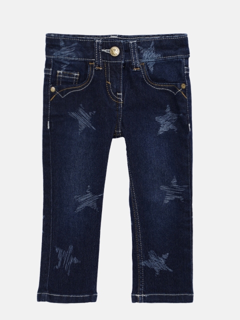 

United Colors of Benetton Girls Blue Slim Fit Mid-Rise Clean Look Jeans