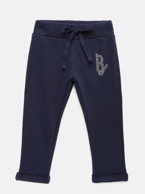 

United Colors of Benetton Girls Navy Blue Track Pants
