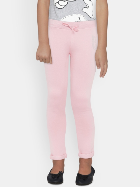 

United Colors of Benetton Girls Pink Solid Track Pants
