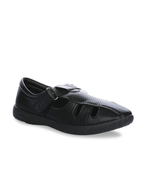 

Gliders Men Black Shoe-Style Sandals