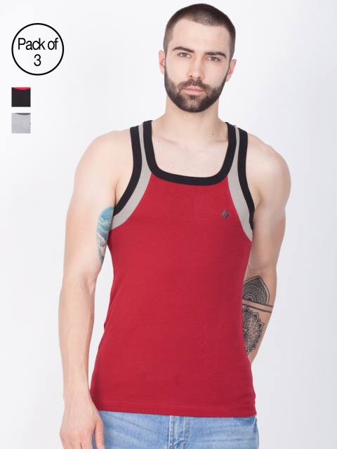 

ONN Men Pack of 3 Gym Vests NS522, Multi