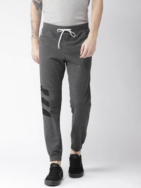 

Hubberholme Men Charcoal Grey Solid Slim Fit Joggers