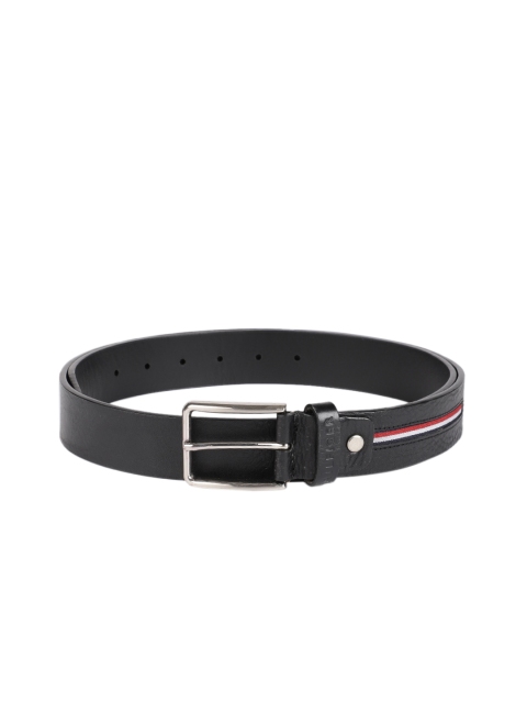 

Tommy Hilfiger Men Black Solid Leather Belt
