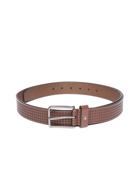 

Tommy Hilfiger Men Brown Textured Leather Belt