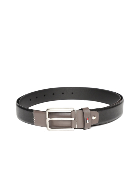 

Tommy Hilfiger Men Black & Brown Solid Belt