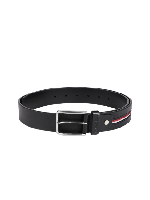 

Tommy Hilfiger Men Black Solid Leather Belt