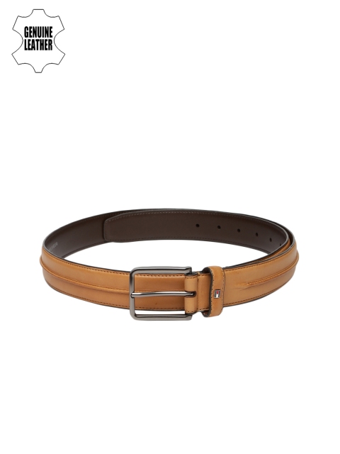 

Tommy Hilfiger Men Tan Brown Solid Leather Belt