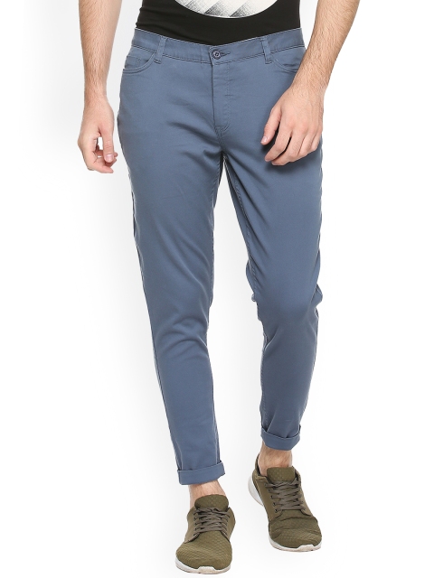 

Allen Solly Men Blue Regular Fit Solid Chinos
