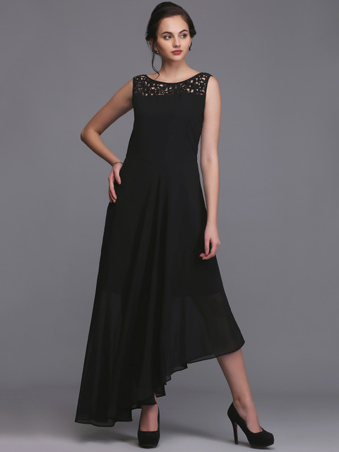 

Eavan Women Black Solid Maxi Dress