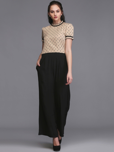 

Eavan Beige & Black Printed Jumpsuit
