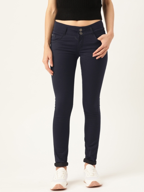 

Monte Carlo Women Navy Blue Skinny Fit Mid-Rise Clean Look Stretchable Jeans