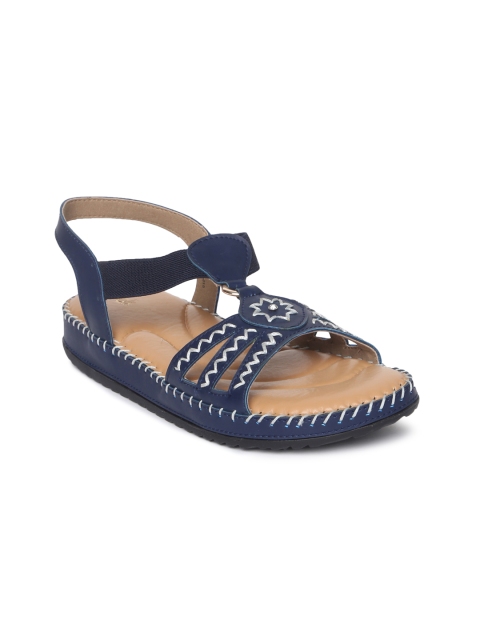 

Catwalk Women Blue Woven Design Open Toe Flats