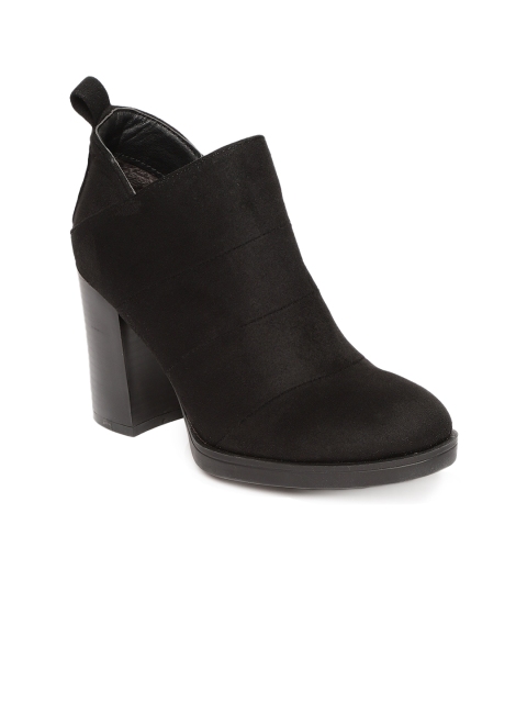 

Catwalk Women Black Solid Heeled Boots