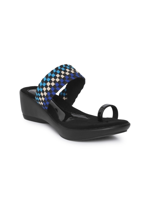 

Catwalk Women Blue Woven Design Wedges