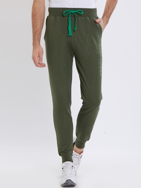 

Integriti Men Olive Green Solid Slim Fit Joggers