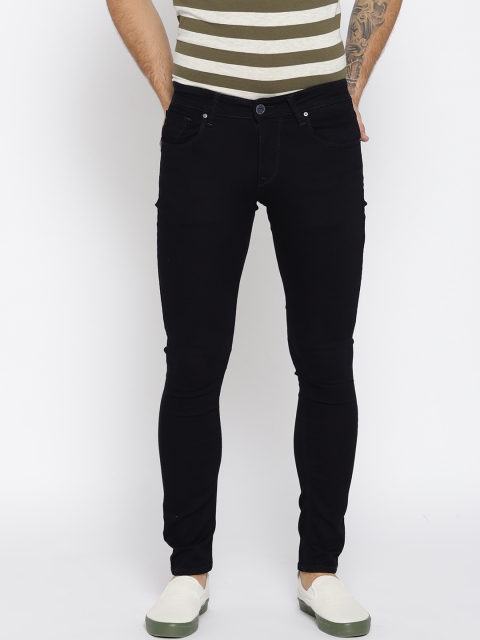 

SPYKAR Men Navy Blue Skinny Fit Low-Rise Clean Look Stretchable Jeans