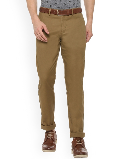 

Allen Solly Men Khaki Regular Fit Solid Regular Trousers