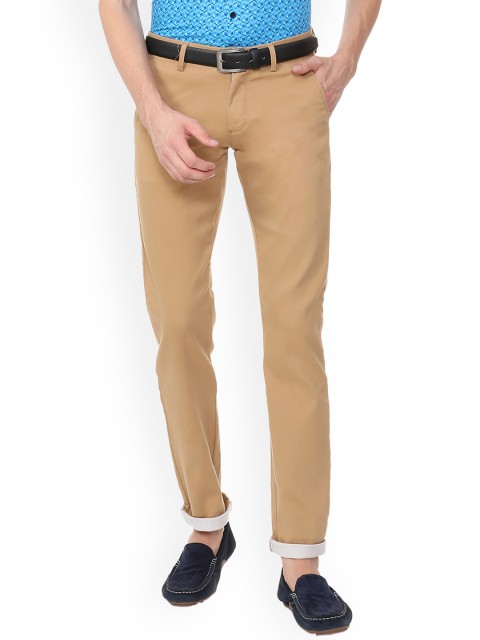

Allen Solly Men Khaki Regular Fit Solid Regular Trousers