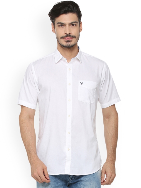 

Allen Solly Men White Regular Fit Solid Casual Shirt