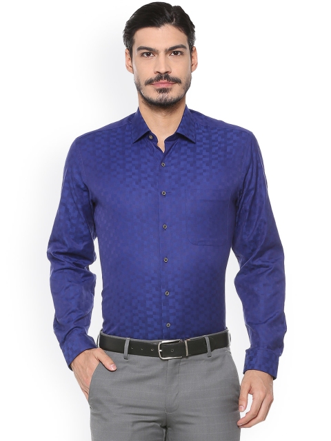 

Van Heusen Men Blue Regular Fit Printed Formal Shirt