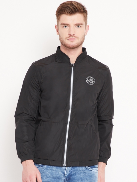 

Duke Stardust Men Black Solid Bomber Jacket