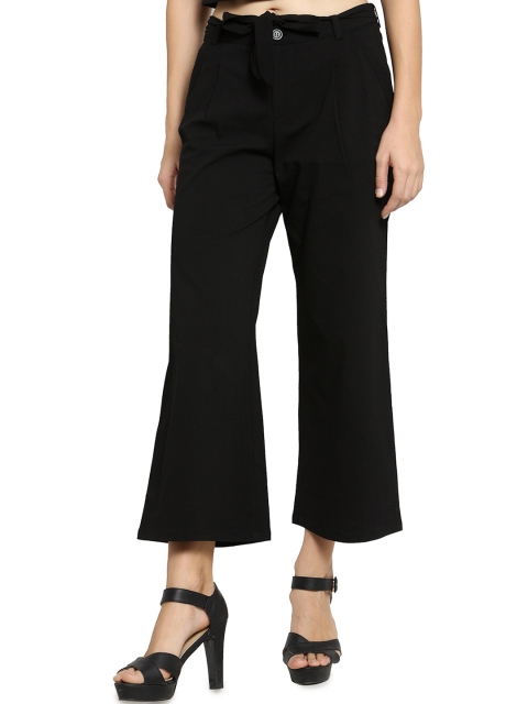

Westwood Women Black Loose Fit Solid Culottes
