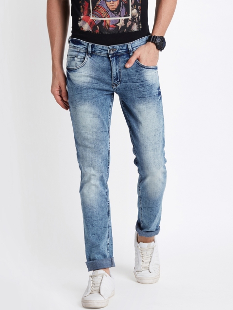 

SF JEANS by Pantaloons Men Blue Skinny Fit Mid-Rise Clean Look Jeans