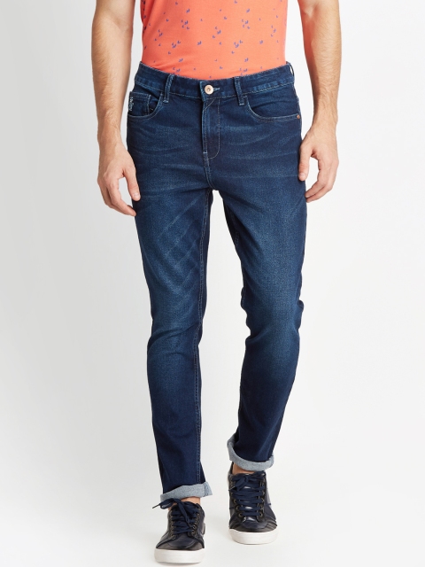 

SF JEANS by Pantaloons Men Blue Skinny Fit Mid-Rise Clean Look Stretchable Jeans