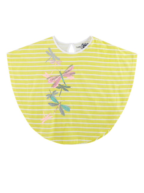 

CHALK by Pantaloons Girls Yellow Printed Round Neck T-shirt