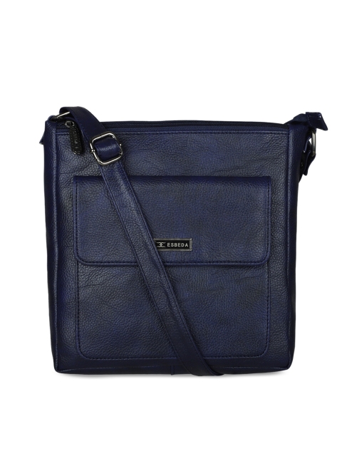 

ESBEDA Navy Blue Solid Sling Bag