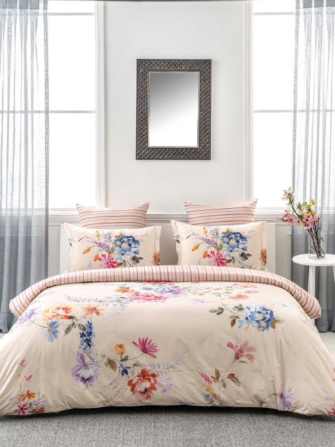 

DDecor Pink Cotton 180 TC Printed Bedding Set