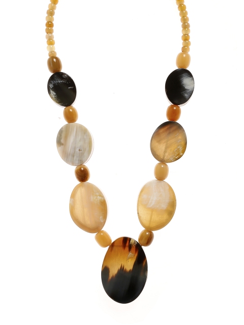 

Bamboo Tree Jewels Multicoloured Brass Handcrafted Necklace, Multi