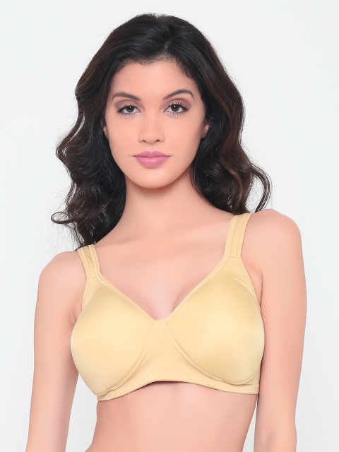 

laavian Nude-Coloured Solid Non-Wired Lightly Padded T-shirt Bra DOGI1422NUDE