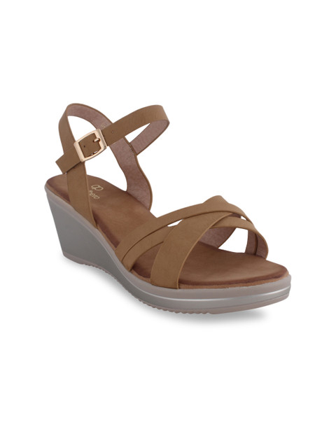 

pelle albero Women Beige Solid Sandals