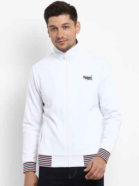 

Red Tape Men White Striped Sweatshirt