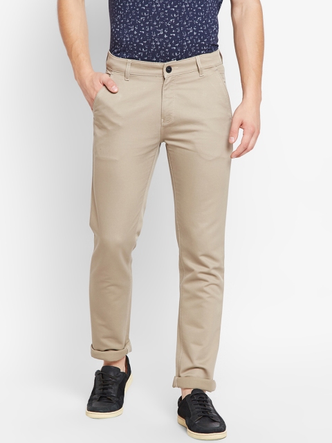 

Crimsoune Club Men Beige Slim Fit Solid Regular Trousers