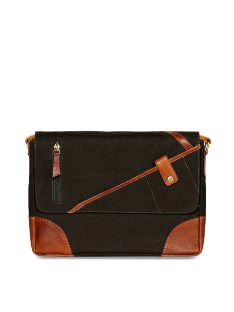 

SCHARF Unisex Olive Green Solid Laptop Bag