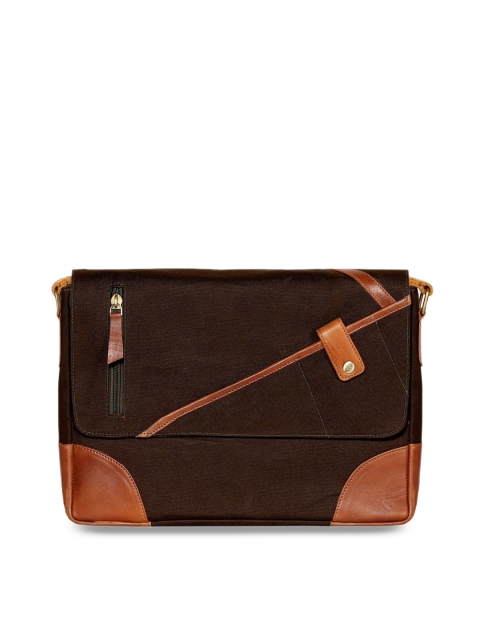 

SCHARF Unisex Brown Solid Laptop Bag