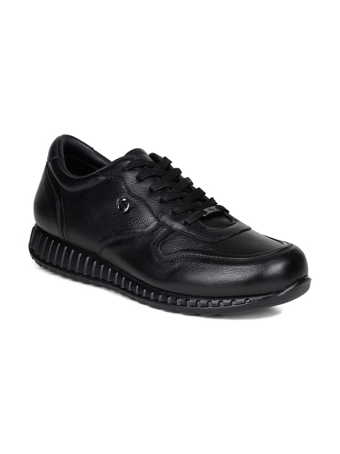 

Healers Men Black Leather Sneakers