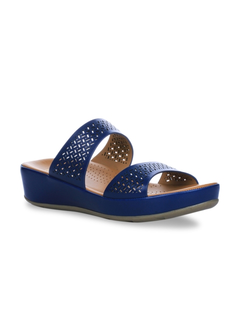 

Healers Women Navy Blue Solid Heels