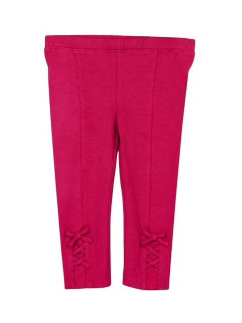 

Beebay Girls Maroon Solid Leggings