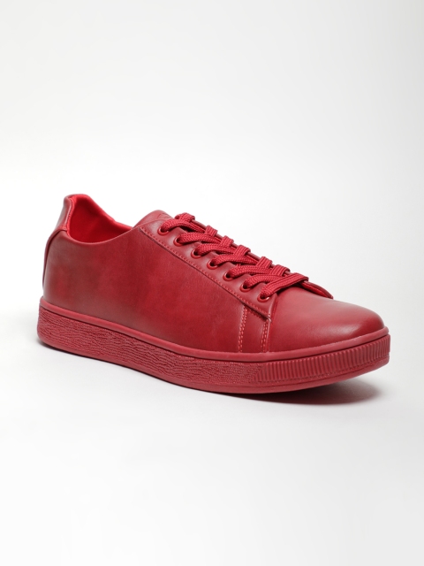 

LOCOMOTIVE Men Red Synthetic Leather Sneakers