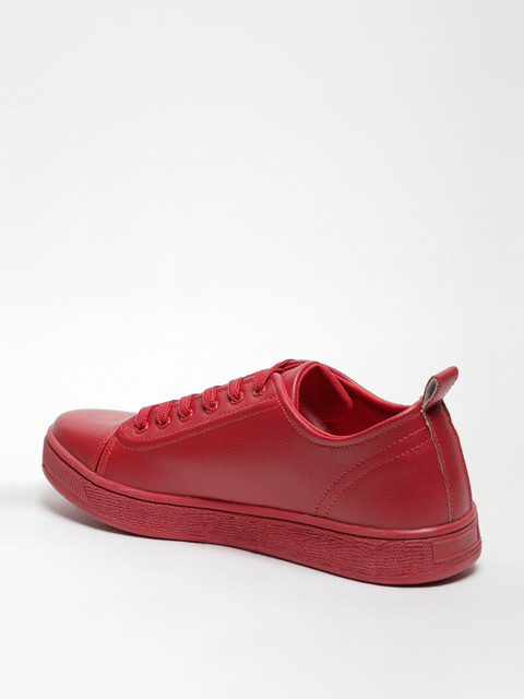 

LOCOMOTIVE Men Red Synthetic Leather Sneakers