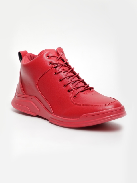 

LOCOMOTIVE Men Red Synthetic Leather Sneakers