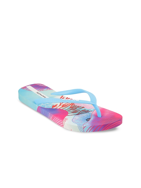 

Hotmarzz Women Blue Solid Thong Flip-Flops