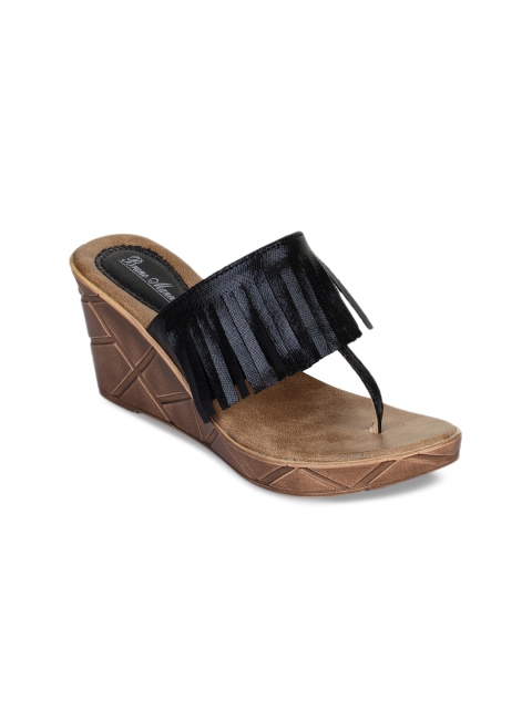 

Bruno Manetti Women Black Solid Sandals
