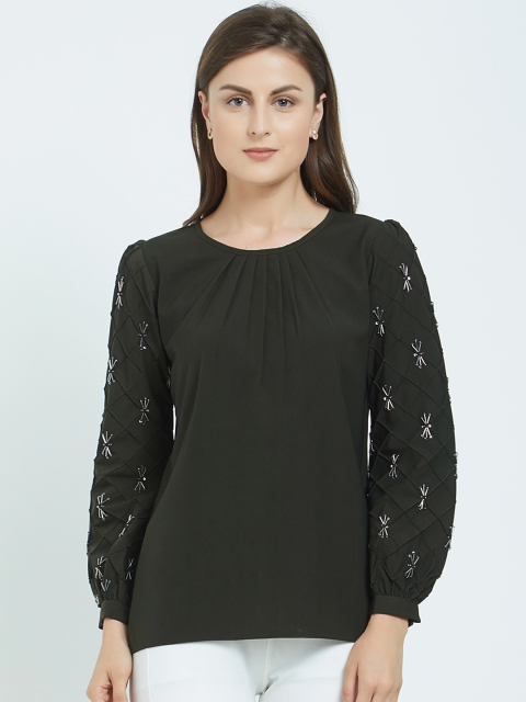 

Soie Women Green Solid Top