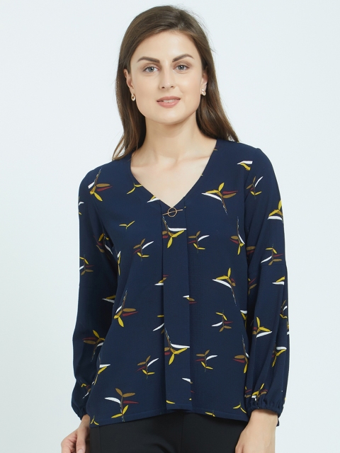 

Soie Women Blue Printed Top